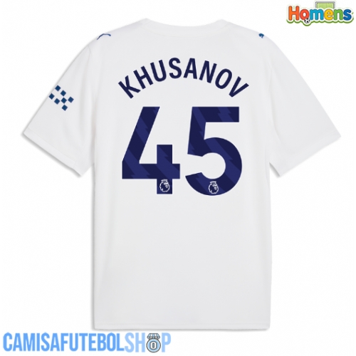 Camisa de time de futebol Manchester City Abdukodir Khusanov #45 Replicas 3º Equipamento 2026-27 Manga Curta